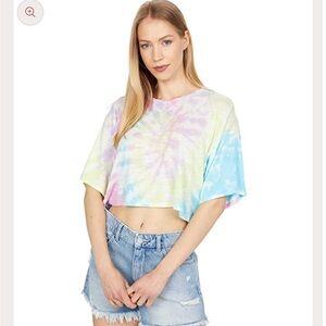 Spiritual Gamgster NWT Crop Colorful Tie-Dye Women's Top